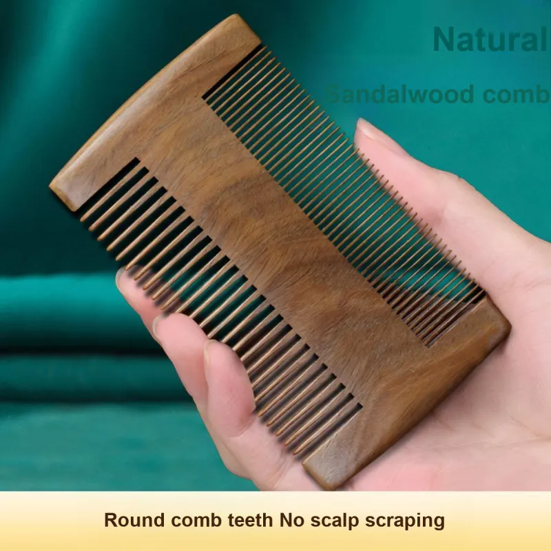 LMLTOP Comb For Removing Lice And Ticks Fine Toothed Comb Natural Sandalwood Comb-2