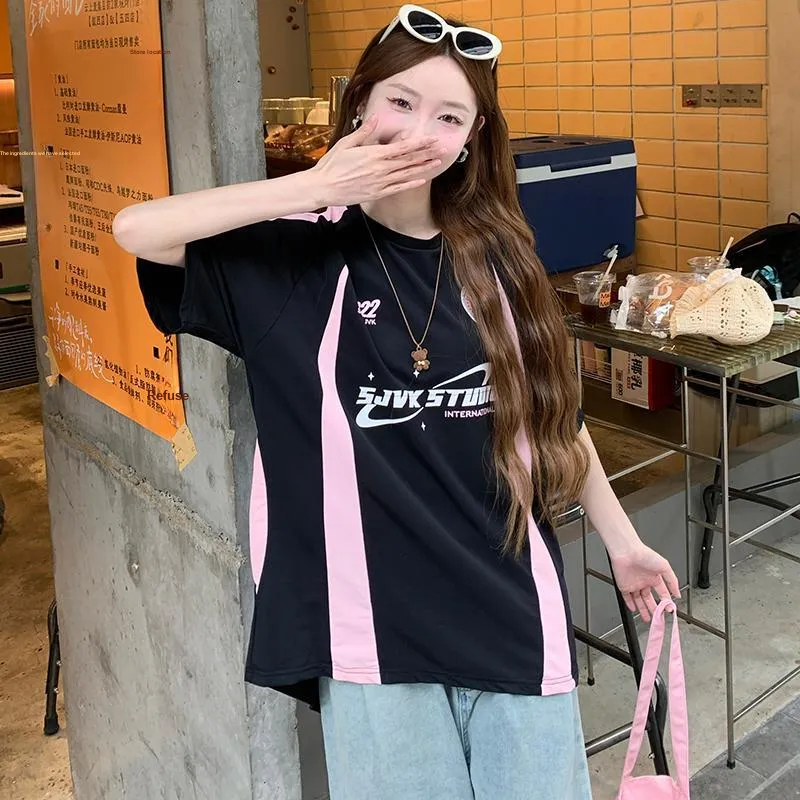 QIAOMONVHAI T Shirts Women's Black-3