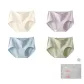 B Set-3D Effect Jacquard Cotton-Blue+Green+Ecru+Purple