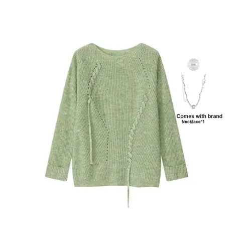 Katie Ermilio Зеленые Женские Свитеры