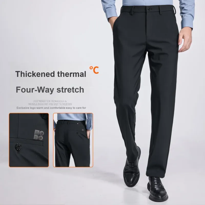 Red bean Suit Trousers Men-6