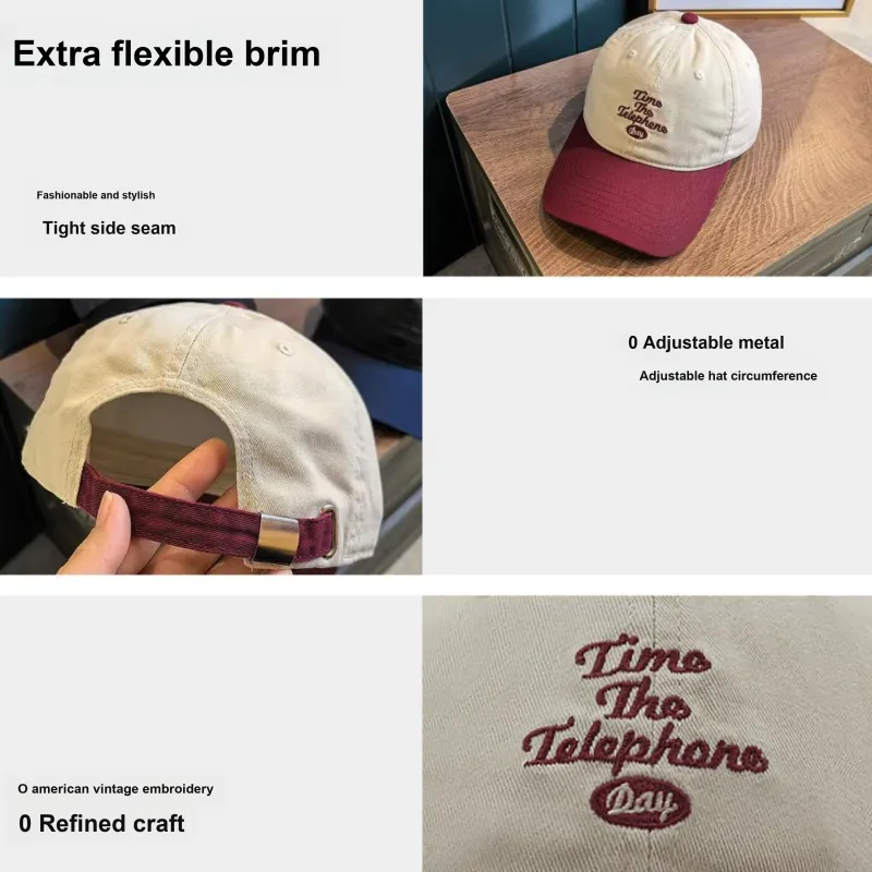 PLAN IN Cotton Baseball Caps Unisex-5