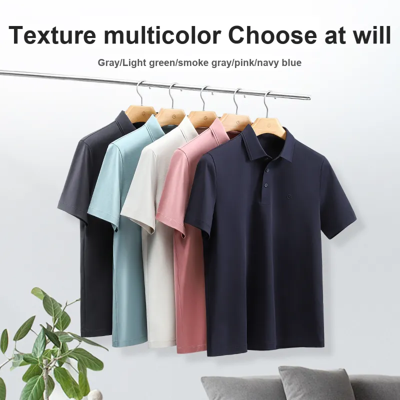 GOLDLION Spring Summer Polo Shirt Men's Multi Specification-13