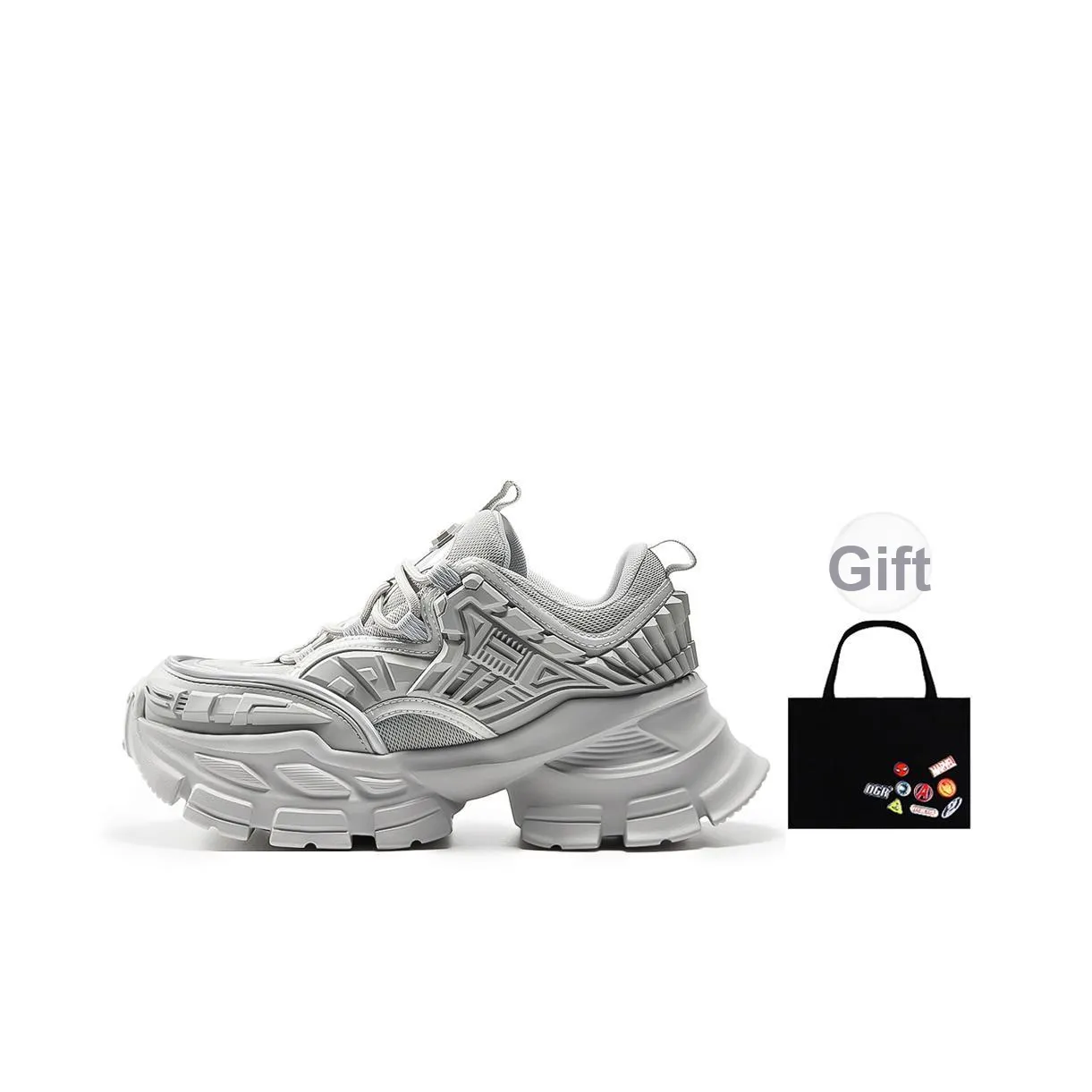 OGR Universe Carbon Blade Collection Низкий топ Кроссовки с толстой подошвой Унисекс Серый OG Базовый