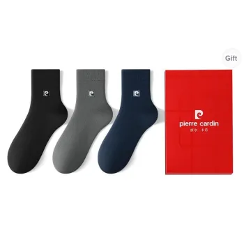 PIERRE CARDIN Mid Calf Socks Men's 3 Pack With Box Included