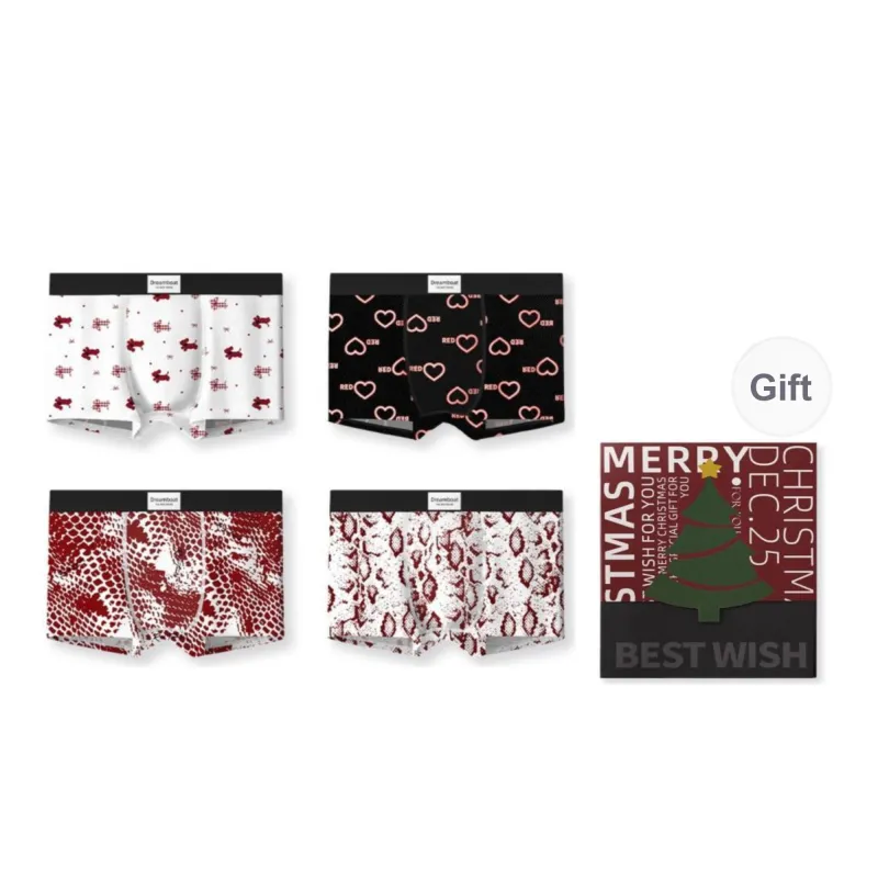 Qiao Ni Tong Underwear Gift Boxes Men's Combo Set-6