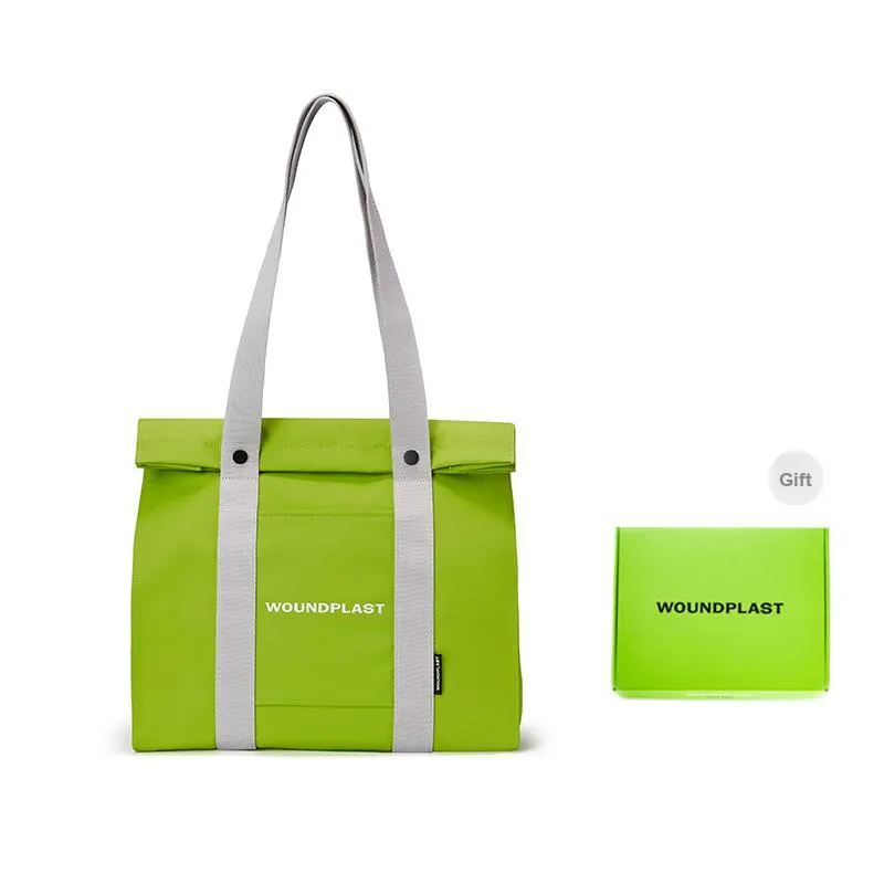 WPT PU Nylon One Shoulder Portable Tote Large Size Women's Multicolor-25