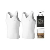 100% cotton 2 Pack (White+White) Shopping Bag Included