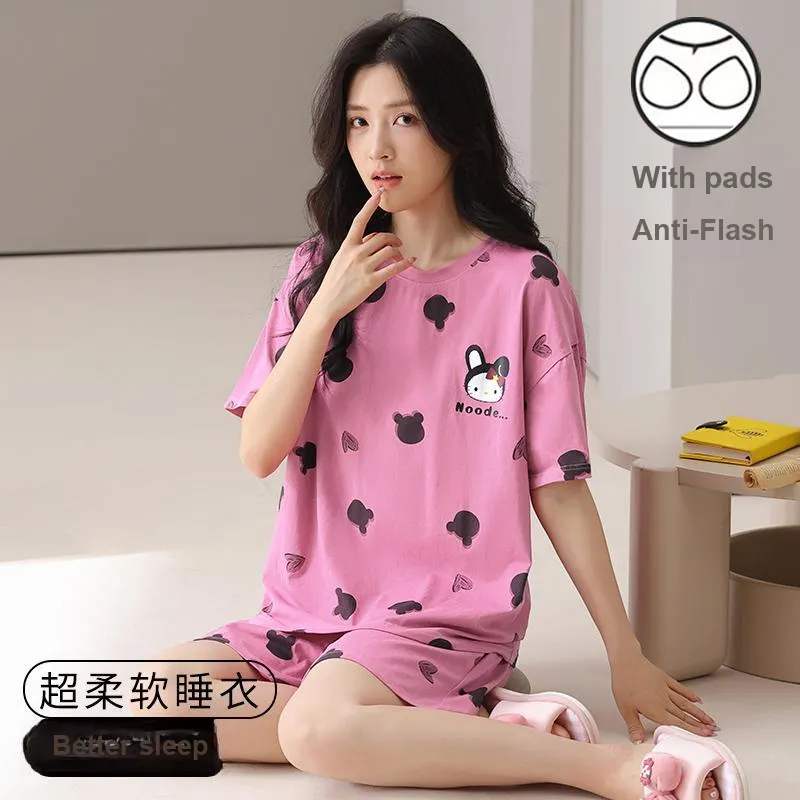 GOSO Pajama Set Women's Bright Pink-4