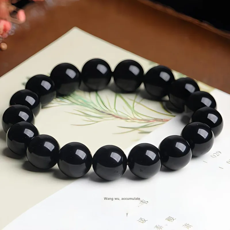 LOVING Obsidian Jade Bracelets Unisex-1