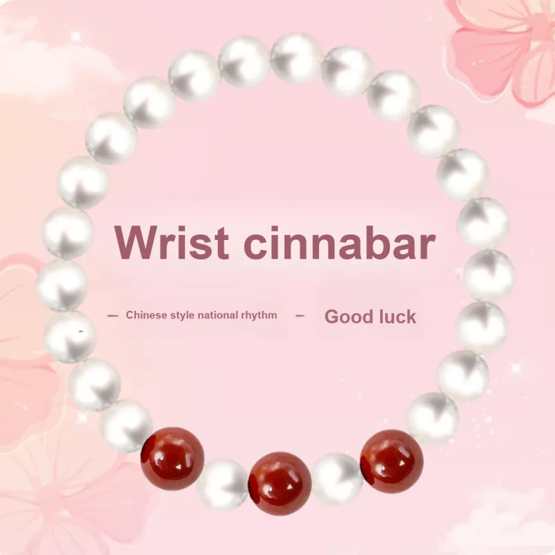 SIMPLE JOYS Shell Pearl Bracelets Women's White-1