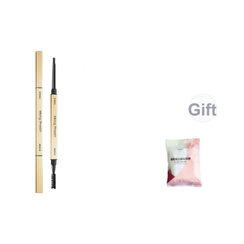 MKING PRETTY Золотой Барная стойка Двойная головка Карандаши для бровей Коричневый Серый Черный Длинный Долговечный Легко Смесь Не размазывается PROOF 0,1г