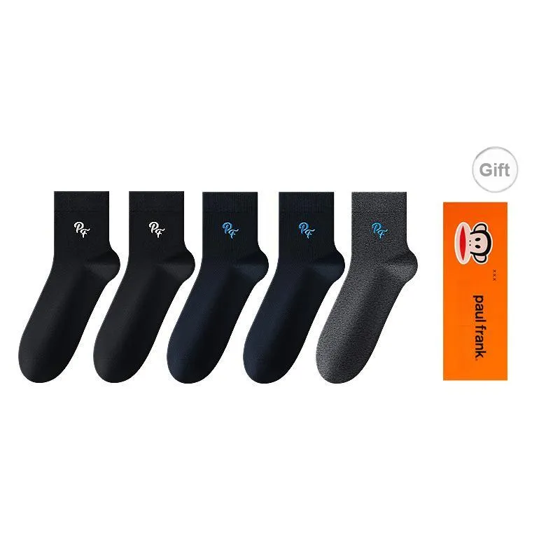PAUL FRANK Mid Calf Socks Men's Box 5 Pack-5