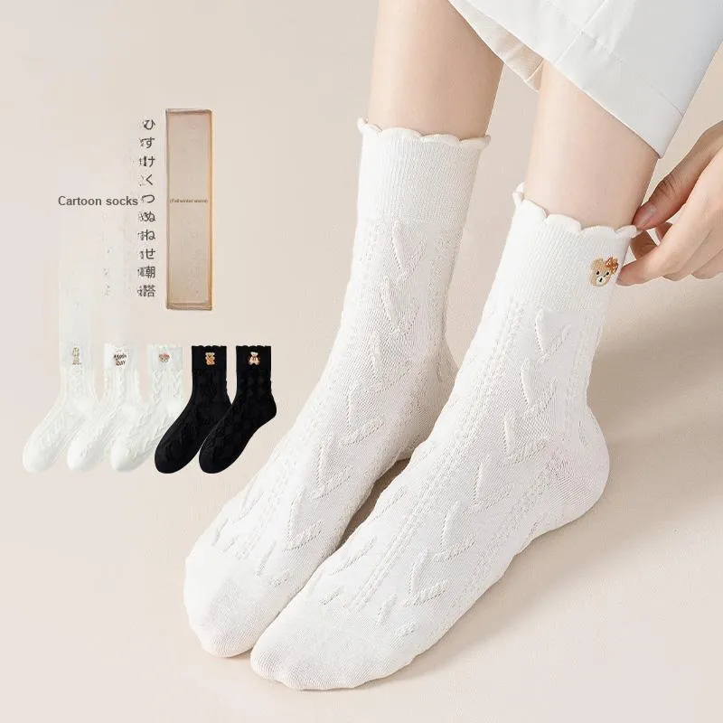 Lan Miao Mid Calf Socks Women's 10 Pack-8