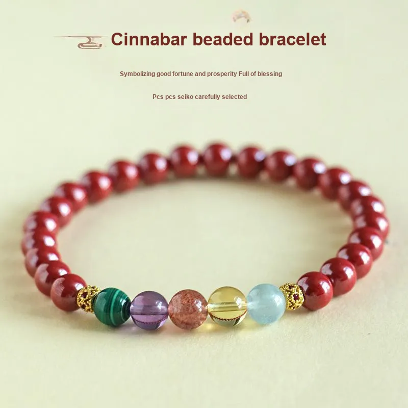 MAGICPOLE Cinnabar Jade Bracelets Women's-1