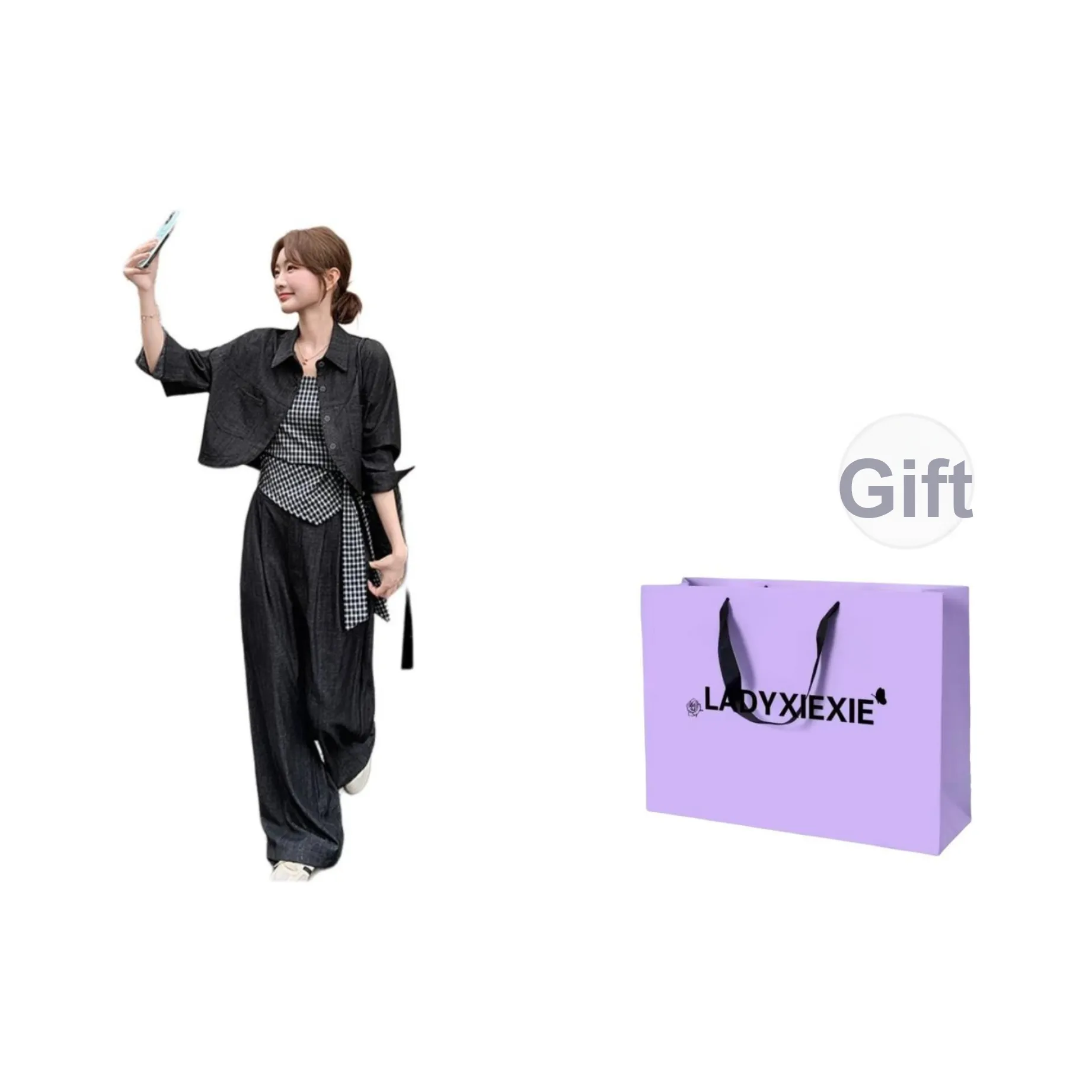 LADYXIEXIE Женские Повседневные Костюмы