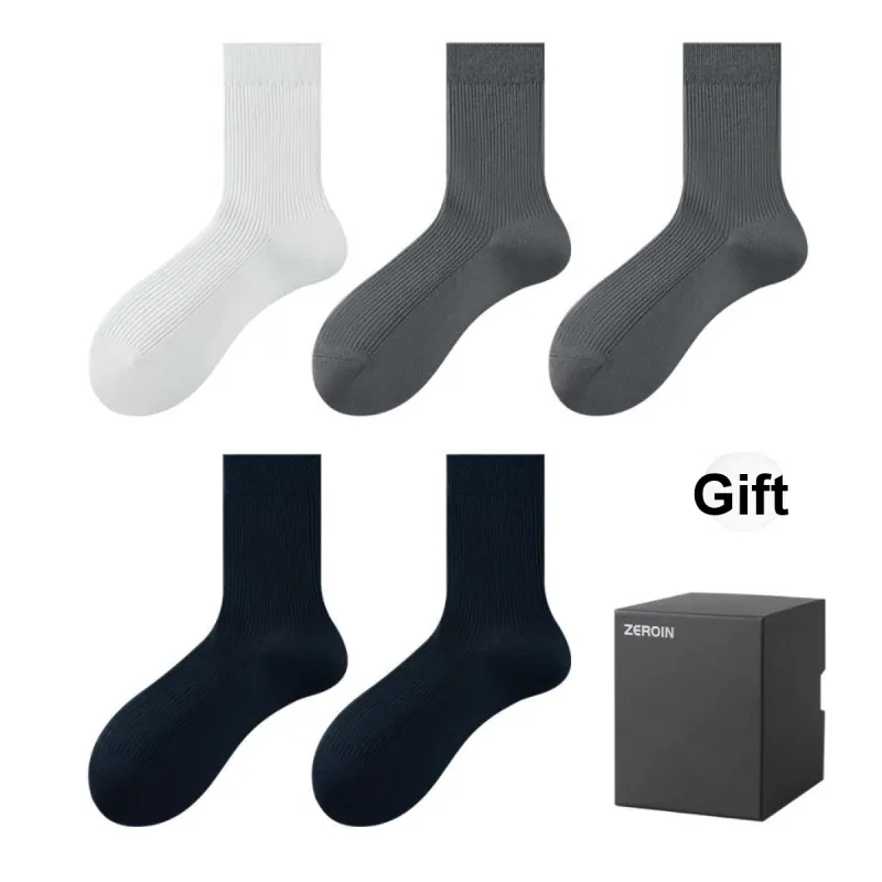 ZEROIN Mid Calf Socks Men's Box 5 Pack-33