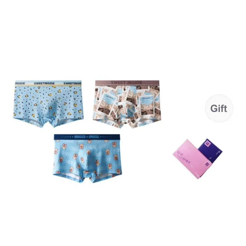 Qiao Ni Tong Underpants Men's Combo Set-12
