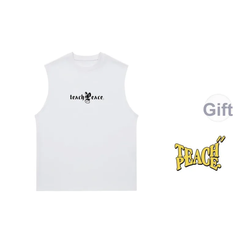 Teach Peace Tank Tops Unisex-5
