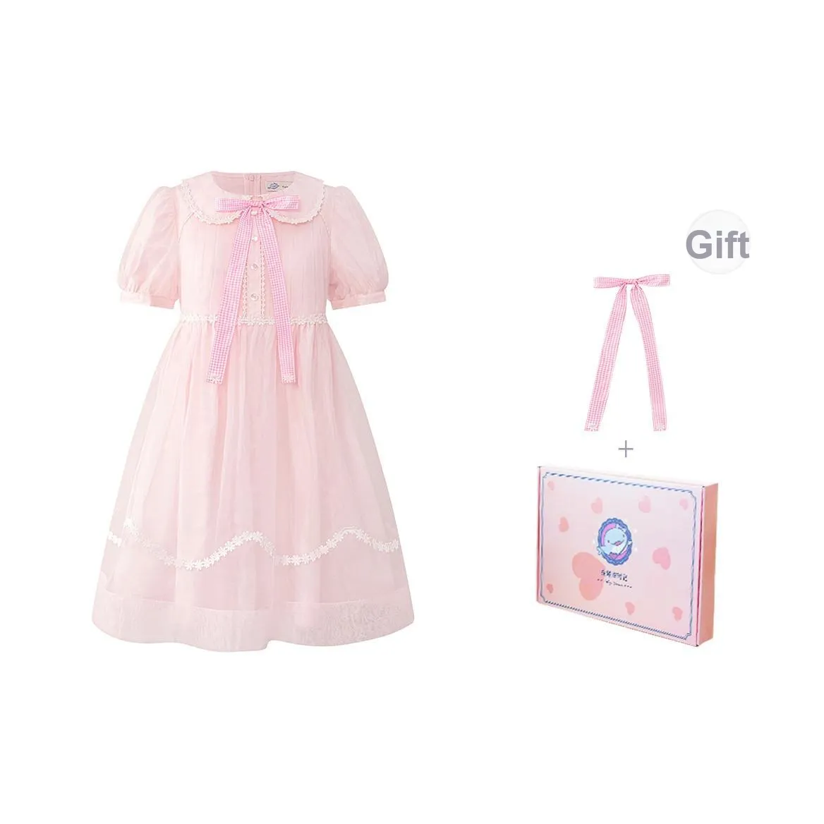Tokyo Season Short-Sleeved Dresses Women's Cherry Blossom Bubble Water