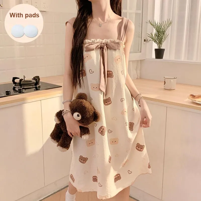 Ta Yan Nightgown Women's Apricot-4