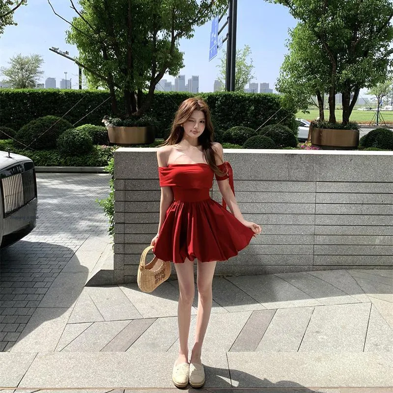 DOSOHEB Short Sleeved Dress Women's-3