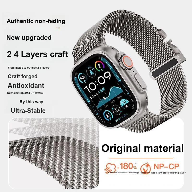 Penc Iwatch Ремешок Apple Совместимость Нержавеющий Стальной Материал 230 мм