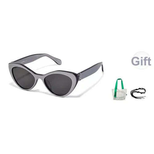 Fakeme Пластиковая оправа солнцезащитные очки "Кошачий глаз" унисекс серый