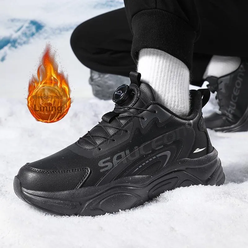 Kuding Cushioned Anti-Slip And Wear-Resistant Support Warm Low-Top Running Shoes Unisex-7