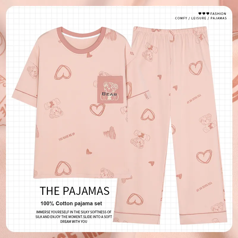 The Story Of The Flower Season Pajama Set Women's Skin-1
