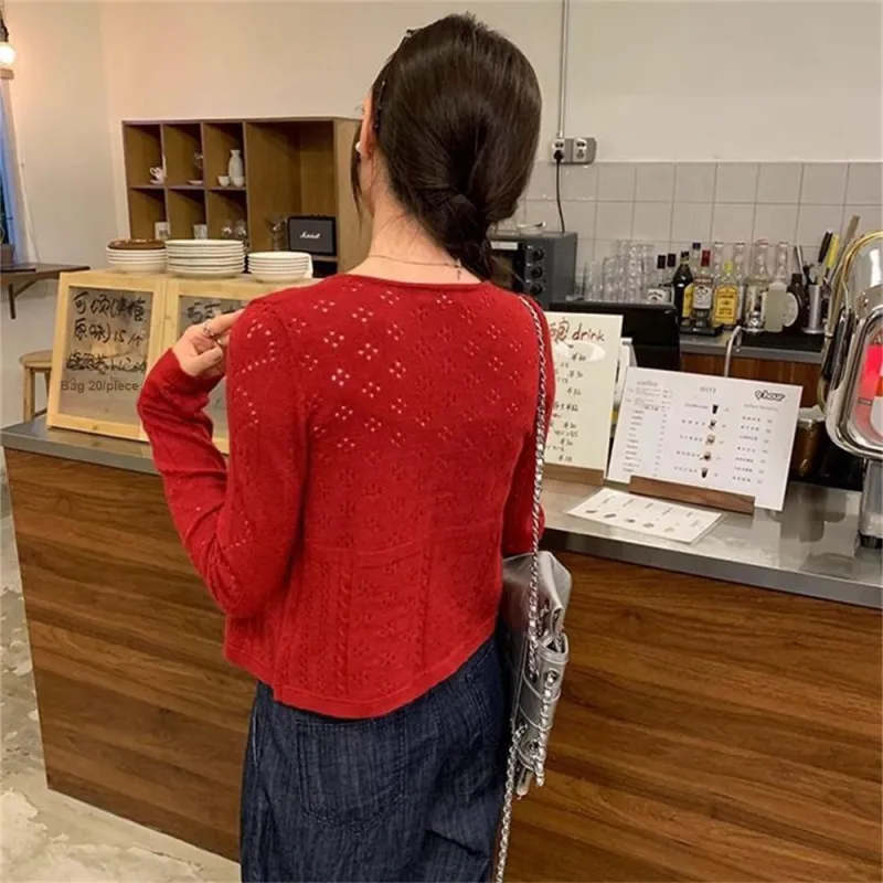 JECCI FIVE Knitwear Women's Red-0