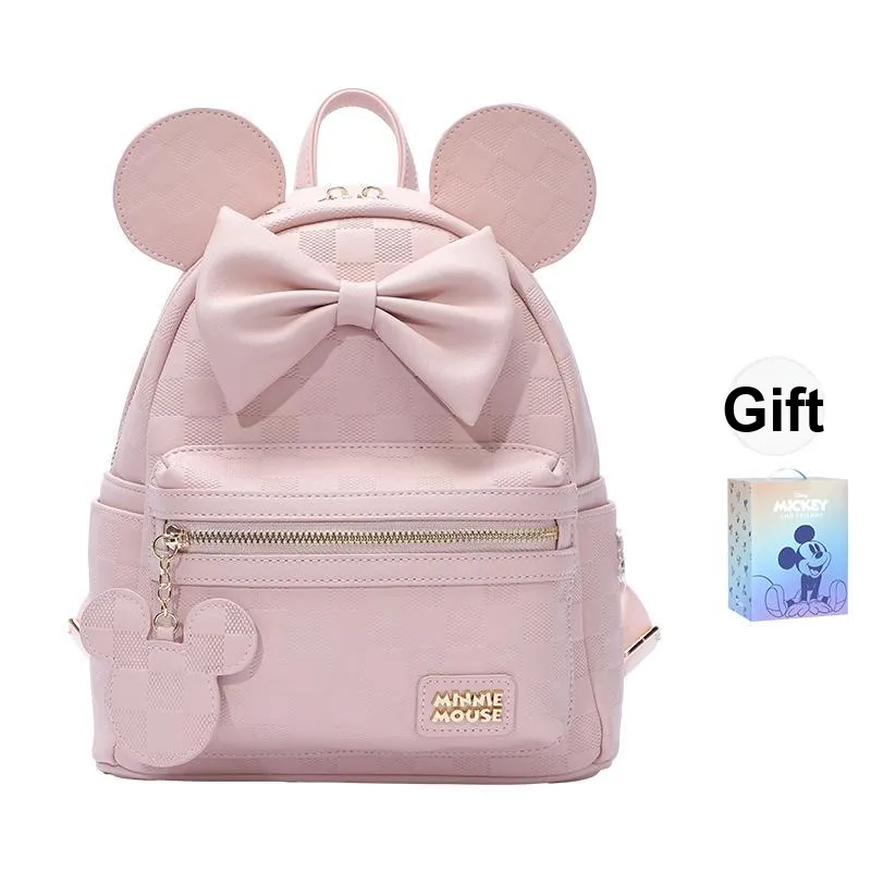 MESUCA Disney Collection Synthetic Leather Backpack Women's Pink-1