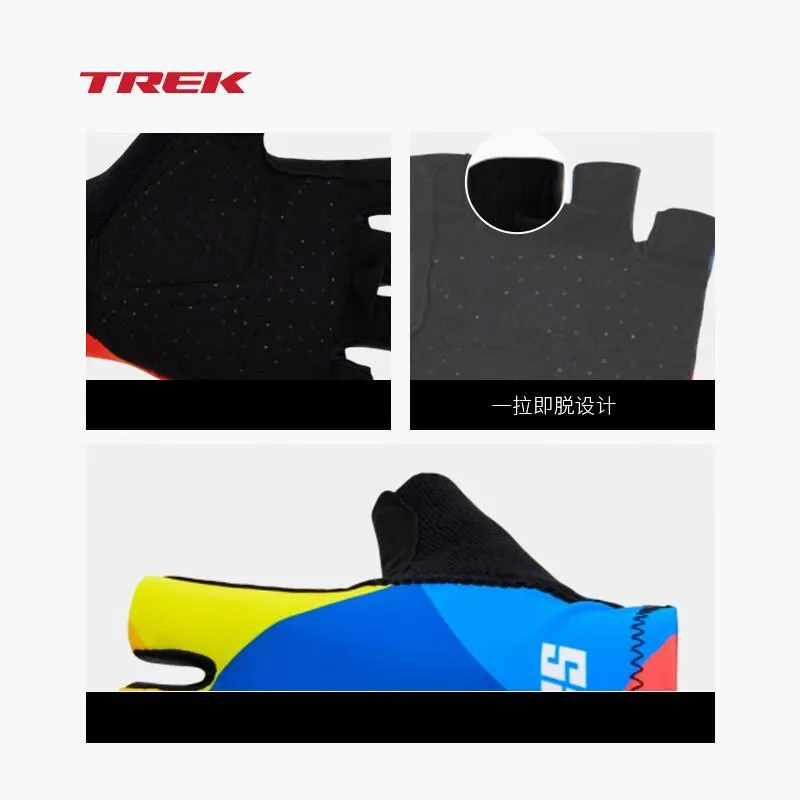 TREK Cycling Gear Glove Unisex Dark Blue/Yellow-3