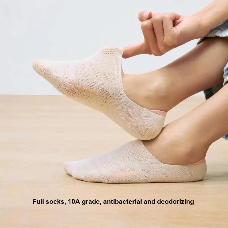 YOUKESHU Women's No Show Socks-10