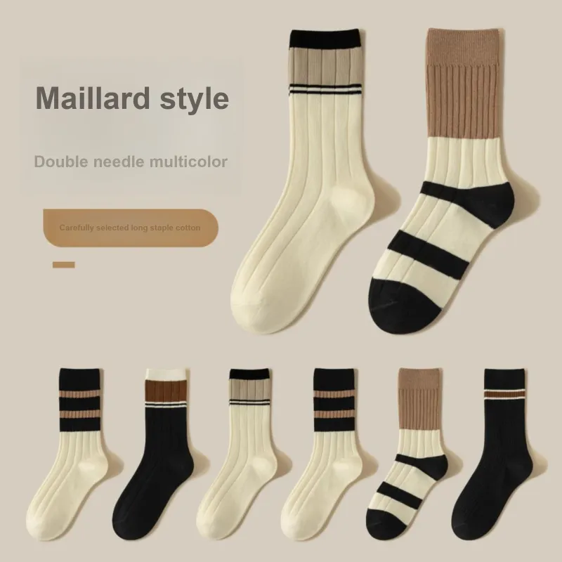 XXLLG Mid Calf Socks Women's 5 Pack-2