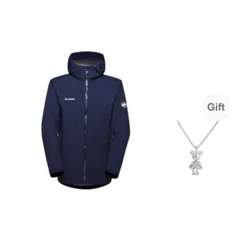 MAMMUT Convey Windbreaker Jackets Unisex Deep Sea Blue+Comes With Necklace