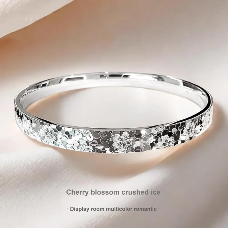 Hui Xuan Charm 999 Fine Silver Bangles Women's-1