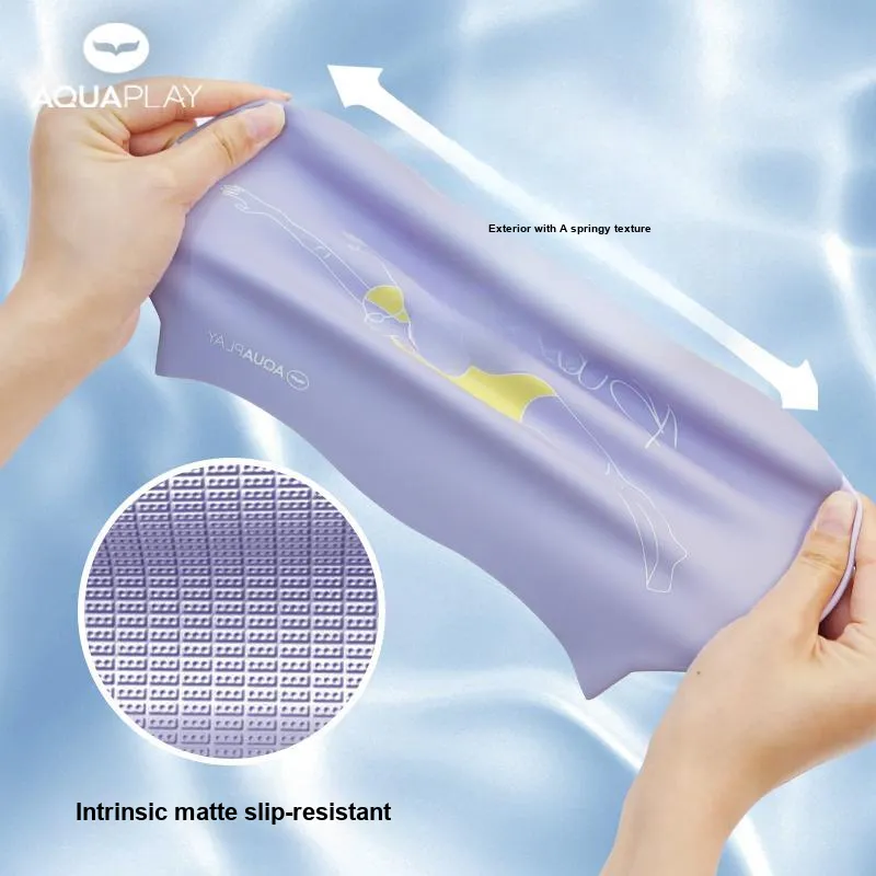 AQUAPLAY Swimming Caps Unisex Lavender-3