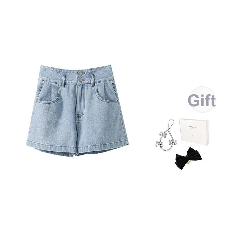 Fstudio Blue Women's Denim Shorts Fstudio Синий Женские Джинсовые Шорты