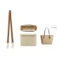 Milk Tea Shoulder Strap+Beige Felt Liner