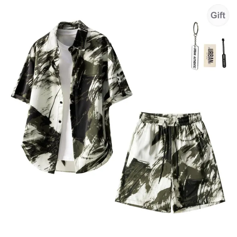 URBAN AUTHENTIC Shirt Matching Set Unisex Jasper-1
