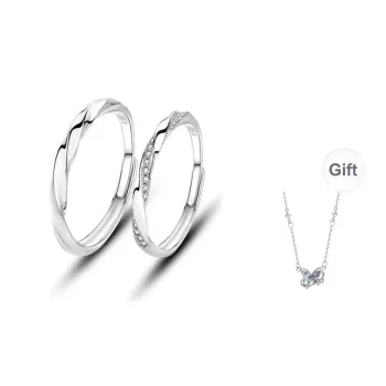 KOREET 925 Sterling Silver Ring Love Confession Gift Set Unisex