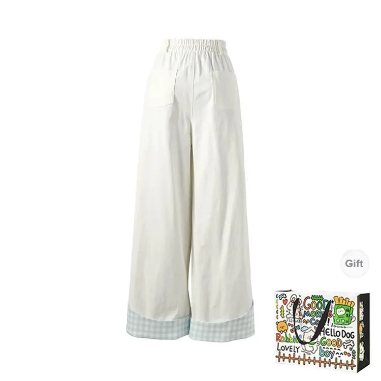 HAPG Casual Pants Women's White Shopping Bag-1