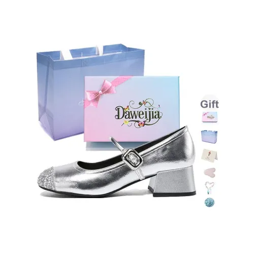 Dawei's House Грубый каблук Туфли Мэри Джейн Женские Набор в подарочной коробке