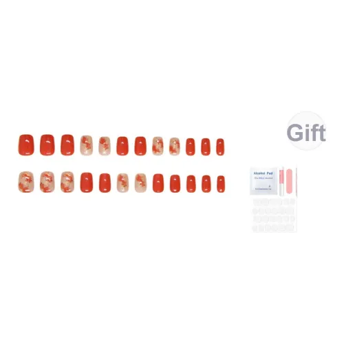 SEVERLAND National Стиль Карп кои False Nail Короткий Мокко Jump Цвет 15 мм