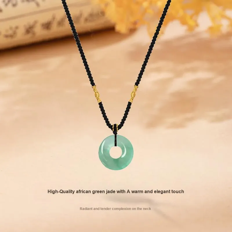 MISS TOOYA African Emerald Necklaces Unisex-2