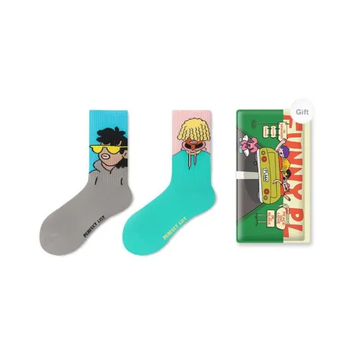 PL Носки Crew Унисекс Сумка для покупок 2 упаковки Смешанные цвета