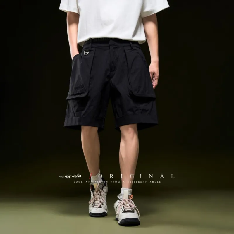 YIMAI Cargo Shorts Loose Fit Men's-8