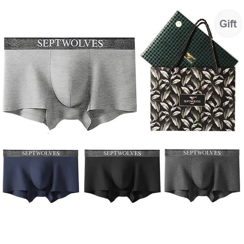 SEPTWOLVES Underwear Gift Box Men's 4 Piece Gift Box Sets-4