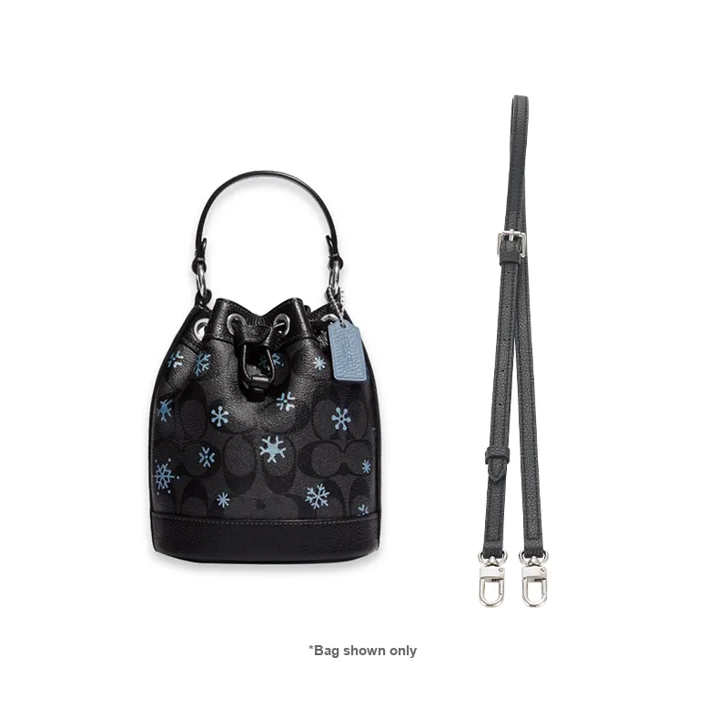 Lan Bao Fan Cow Leather Bag Strap Women's White-5